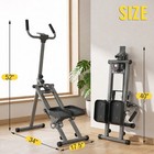 Compact Home Vertical Climber Stair Stepper  Lcd Display Workout Step Trainer