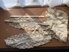 Antique Cap  Bonnet Bobbin Lace Needlework Embroidery Hand Stitched