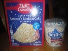 Pillsbury Funfetti Happy 250th Birthday America Cake Mix Frosting Set flag White