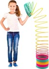 Giant Slinkie Coil Spring Toys For Kids - 6       Jumbo Rainbow Slinkie For Gift    