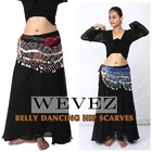 Women Belly Dance Accessories Hip Scarf Sequins Coins Wrap Scarves Assorted Lot