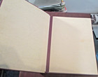 Prangnell Maroon Merton Stamp Album With 75 x unused Leaves   Free Post Uk