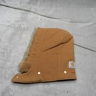 Carhartt Detach Hood Unisex One Size Brown Duck Canvas Snap Quilt Lined A01 Usa