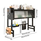 Over The Sink Dish Drying Rack 3 Tier Large Dish Rack Metal For Kitchen With Lid