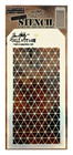 Tim Holtz Layering Stencils Diamond Hexagon Dots Pattern Mixed Media Layered Set