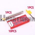 Indexable Chamfer Mill Center Drill Tool Holder With Inserts Tcmt110204