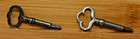 Antique Vintage Sewing Machine Drawer Keys Triangular Tip Lot Of 2