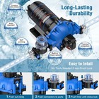 Crestwave 12v Rv Water Pump  7gpm 70psi  With Quick Connect Ports  Blue 