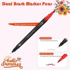 72 Colors Acrylic Paint Markers  Dual Tip Acrylic Paint Pens With Brush Tip   Fi