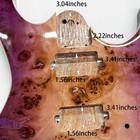 Basswood Electric Guitar Body Birdseye Gloss Finish Fits 24 Frets 25 5 Inch Neck