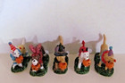 Lemax Spooky Town Figurines - Trick Or Treating Dogs  Set Of 5  52301