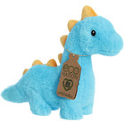     New Aurora World Stuffed Plush Toy Diplodocus Dinosaur Dino Blue Soft Dragon