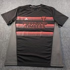 Adidas Portland Timbers Jersey Men s Large Black 2016 Mls Soccer Climalite