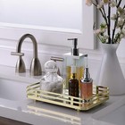 Classic Decorative Vanity Perfume Dresser Jewelry Organizer Makeup Mirror Tray 