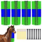 4x Livestock Scratch Brush Cattle Brush  Relieves Itching And Cleansing For Cows