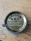 Vintage Griffin Abc Wax Shoe Polish Tin Can Brown Griffin Mfg  Co  Brooklyn  Ny