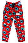 Cookie Monster Valentine   s Day Hearts Plush Fleece Lounge Pajama Pants Mens S-xl