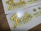 2pcs Fender Jazz Bass Guitar Retro Waterslide Transfer Headstock Decals Sticker