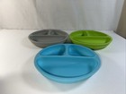 3 Wee Sprout Silicone Baby Child Dishes 3 Divided Sections Dish