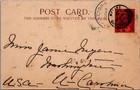 North Front Street  Belize  Looking West british Honduras 1907 Postcard To Usa