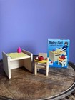 Selecta Dollhouse Furniture Baby Set Germany With Original Box