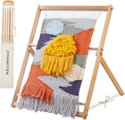 25 2  H X 19 3  W Weaving Loom With Stand Wooden Multi-craft Weaving Loom Art   