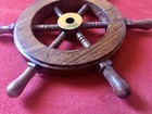 Ships Wheel 6  Wood Nautical  Boat  Decoration  Coaster  Or Wall  Set Of 6  New 