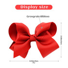 2 Pcs 4 5  Hair Bows For Girls Alligator Clips Grosgrain Ribbon Solid Color Hair
