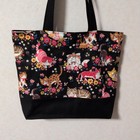 Handmade Tote Bag With Cat Pattern  shoulder Type 