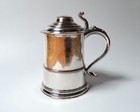 Antique Sheffield Plate Silver Tankard 18th Century Pseudo Hallmarks