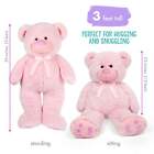 Lotfancy Big Teddy Bear Stuffed Animals  3 Ft Cuddly Bear Plush  Large Cute Toy