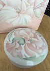 Vtg Limoges France Made For Anais Anais Porcelain Trinket Box Flowers Pink