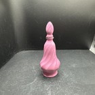 Vintage Germany Art Deco Pink Perfume Bottle With Stopper Porcelain Swirl Design