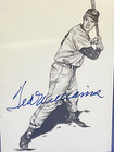 Ted Williams Signed 1989 Thumper Inc 3 5x5 5 Postcard Red Sox Psa dna Auto 10