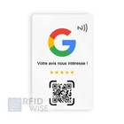 2 Cartes D   valuation Google Nfc Avec Qr Code Personnalis  es - Boost Reviews