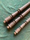 3 Antique Vtg Wood Turned Varnished Interior Staircase Spindles Old 83-25e