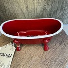 Enamel Metal Bathtub Soap Dish Home Decor Kitchen Fast Ship New