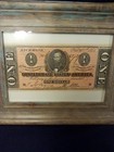 Confederate States Of America  1 One Dollar Note Richmond  print  In Frame 