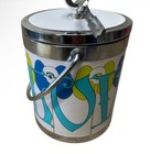 Vintage Ice Bucket   Tongs Love Peter Max Style Retro 60s 70s Psychedelic Hippie