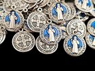 St Saint Benedict Medals Crucifix Cross 10 Box Set Rosary Pendant Medals