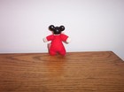 Rare Vintage Tiny 3  Mickey Mouse Rubber Face Plush Toy Walt Disney Productions