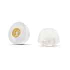 Genuine Diamond Tiny Child Stud Earrings In 14k Yellow Gold W silicone Grippers