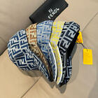 Fendi Unisex Logo Letter Print Baseball Cap Hat Adjustable 4 Colors