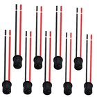10 Pcs T10 194 Pre-wired Led Bulbs Female Socket For Led Bulbs T10 Round Head