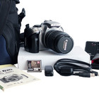 Vintage Canon Eos Rebel 300d Dslr Camera Kit Bundle 18-55mm Lowepro Bag Tested