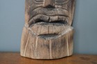 Vintage Carved Wood Tiki Mask Totem Pole Polynesian Phillipines Beach Hawaii