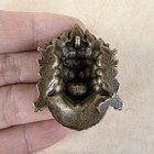 Tibetan Copper Mahakala Head Pendant Vintage Antique Style