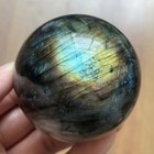 Natural Stone Labradorite Quartz Sphere Polished Moonstone Crystal Ball Healing