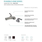 Mobile Home Adjustable Garden Tub Filler Faucet Brushed Nickel Finish