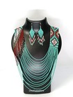 Handmade Gerdan Seed Beaded Jewelry  Boho Style Necklace With Matching Earrings